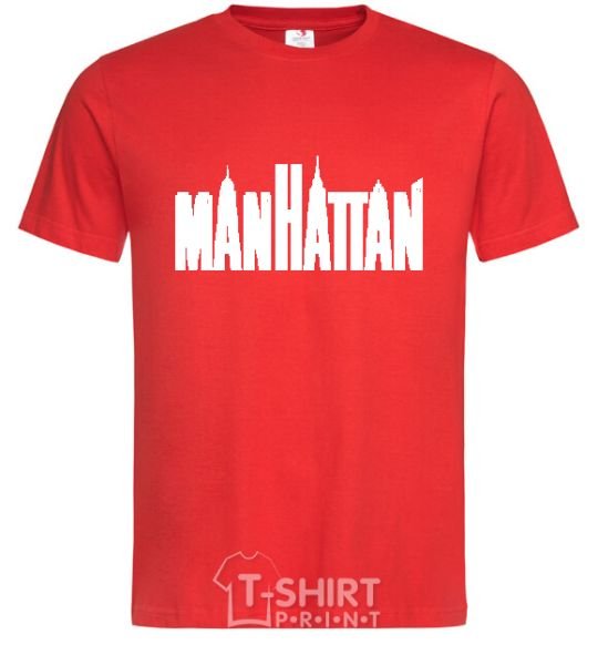 Men's T-Shirt MANHATTAN red фото