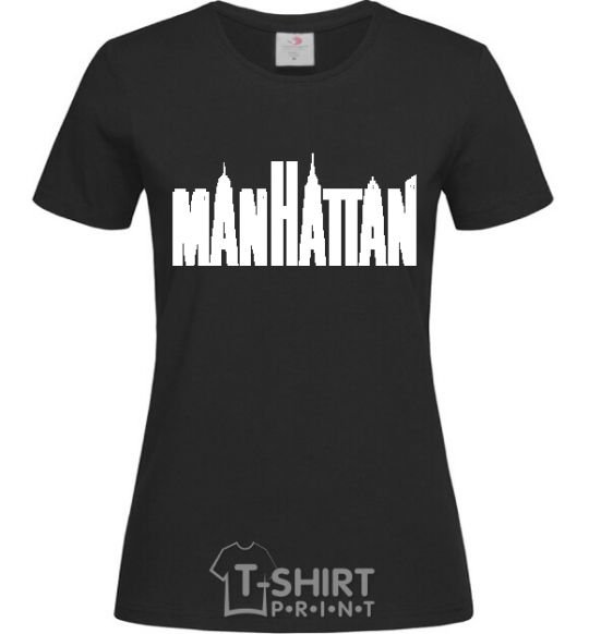 Women's T-shirt MANHATTAN black фото