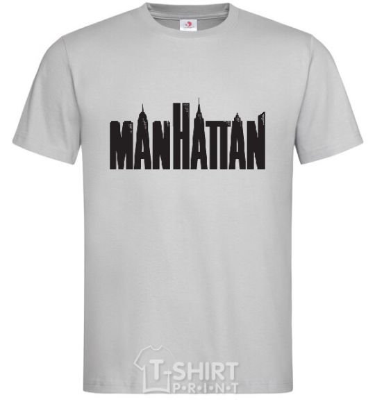 Men's T-Shirt MANHATTAN grey фото