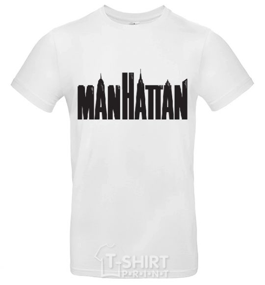 Men's T-Shirt MANHATTAN White фото