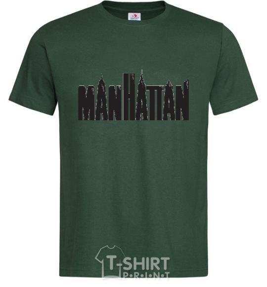 Men's T-Shirt MANHATTAN bottle-green фото