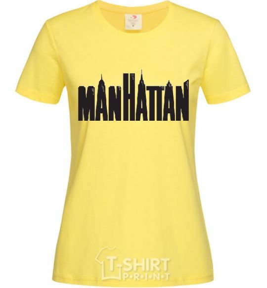 Women's T-shirt MANHATTAN cornsilk фото