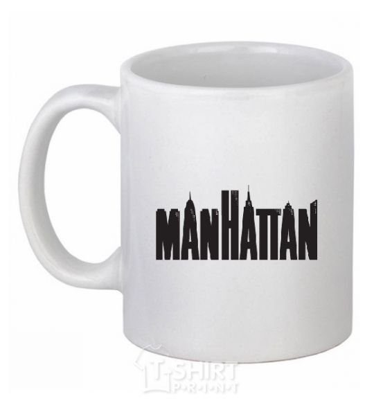 Ceramic mug MANHATTAN White фото