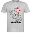 Men's T-Shirt AIR KISS MAN grey фото