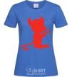 Women's T-shirt DEVIL royal-blue фото