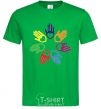 Men's T-Shirt COLORFUL HANDS kelly-green фото