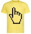Мужская футболка Пиксельная рука Лимонный фото