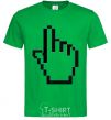 Мужская футболка Пиксельная рука Зеленый фото