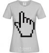 Women's T-shirt Pixel arm grey фото