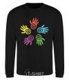 Sweatshirt COLOURS OF HANDS black фото