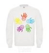 Sweatshirt COLOURS OF HANDS White фото