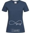 Women's T-shirt FOREVER YOUNG navy-blue фото