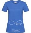 Women's T-shirt FOREVER YOUNG royal-blue фото