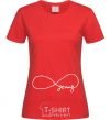 Women's T-shirt FOREVER YOUNG red фото