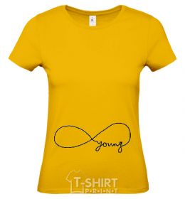 Women's T-shirt FOREVER YOUNG cornsilk фото