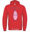 Men`s hoodie STEPAN bright-red фото