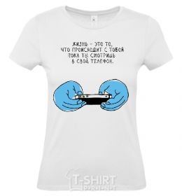 Women's T-shirt Dive into life cornsilk фото