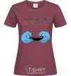 Women's T-shirt LIFE IS... burgundy фото