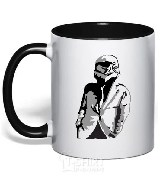 Mug with a colored handle STAR WAR black фото