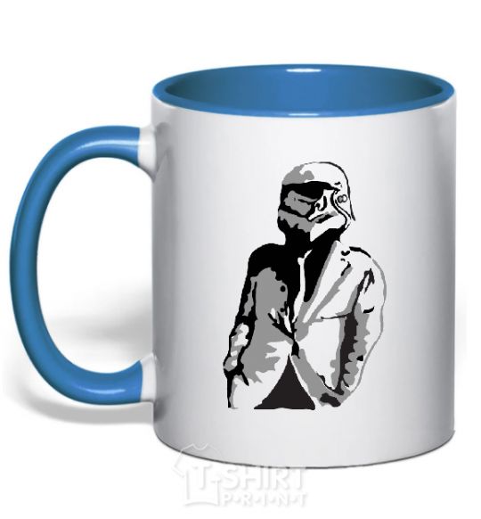 Mug with a colored handle STAR WAR royal-blue фото