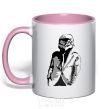 Mug with a colored handle STAR WAR light-pink фото