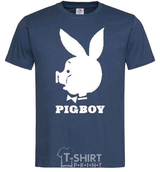 Men's T-Shirt PIGBOY navy-blue фото