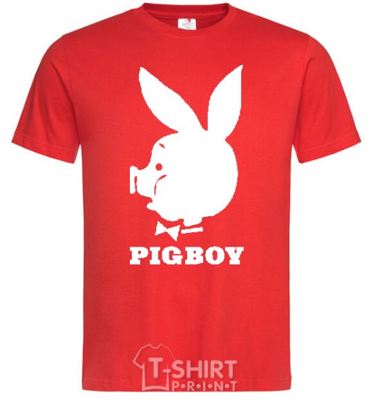 Men's T-Shirt PIGBOY red фото