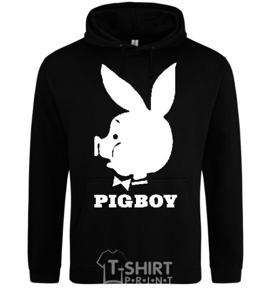 Men`s hoodie PIGBOY black фото
