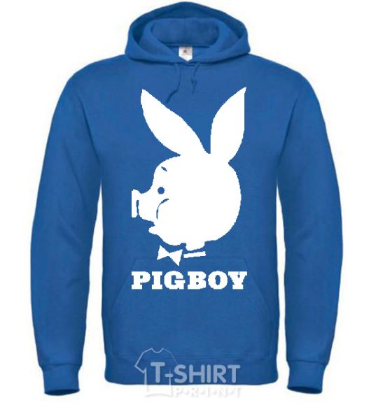 Men`s hoodie PIGBOY royal фото