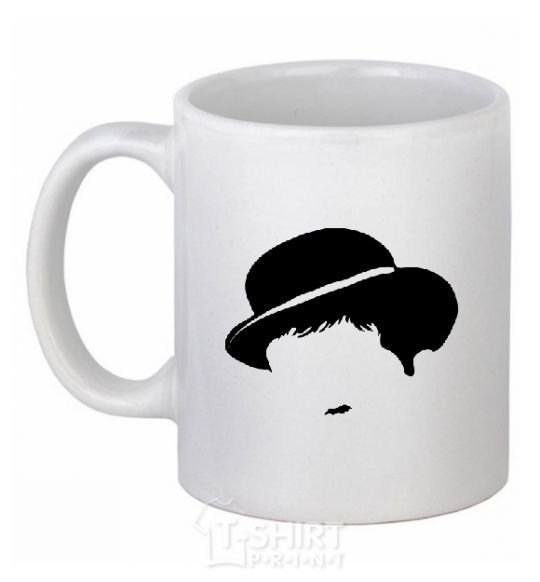 Ceramic mug CHARLIE CHAPLIN White фото