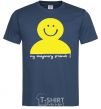 Men's T-Shirt MY IMAGINARY FRIEND navy-blue фото