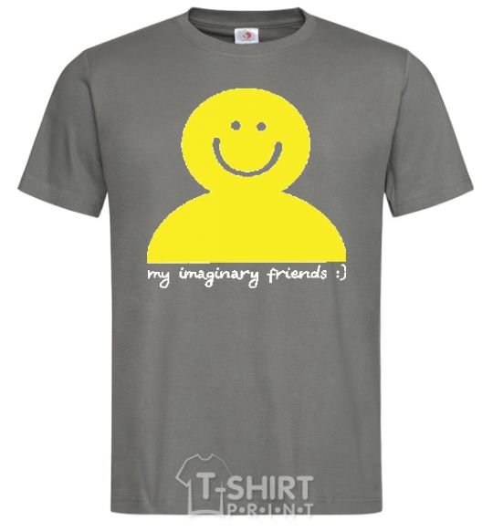 Men's T-Shirt MY IMAGINARY FRIEND dark-grey фото