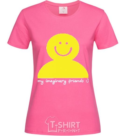 Женская футболка MY IMAGINARY FRIEND Ярко-розовый фото