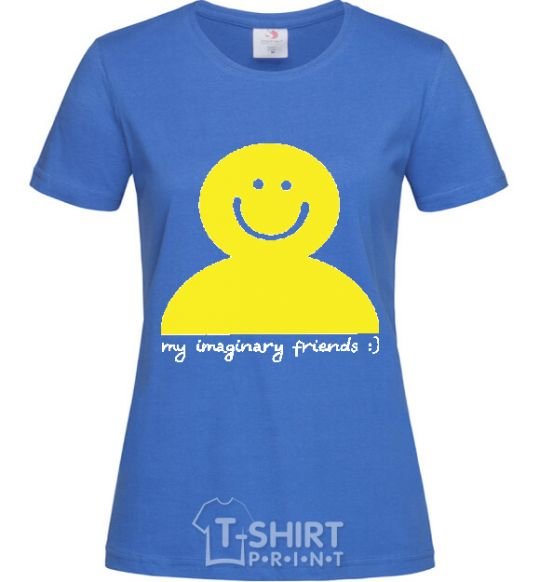 Женская футболка MY IMAGINARY FRIEND Ярко-синий фото