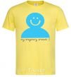 Men's T-Shirt MY IMAGINARY FRIEND cornsilk фото