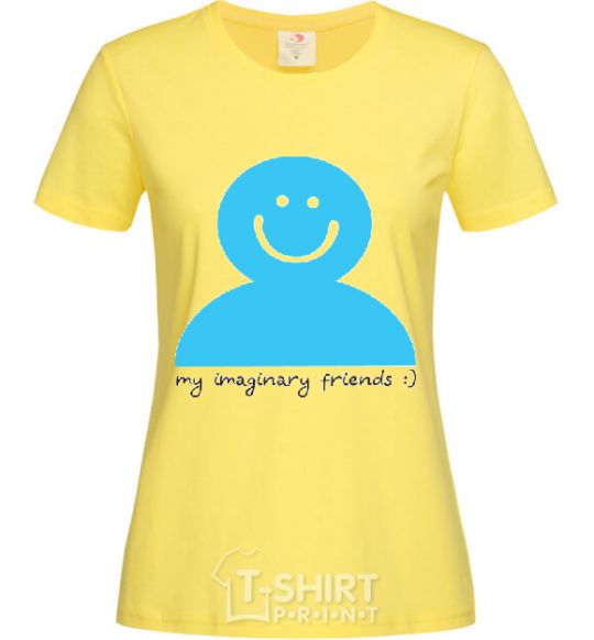 Женская футболка MY IMAGINARY FRIEND Лимонный фото