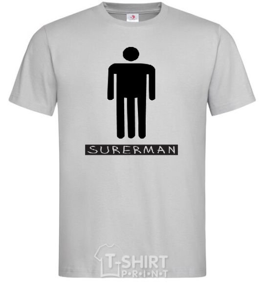 Men's T-Shirt SUPERMAN grey фото