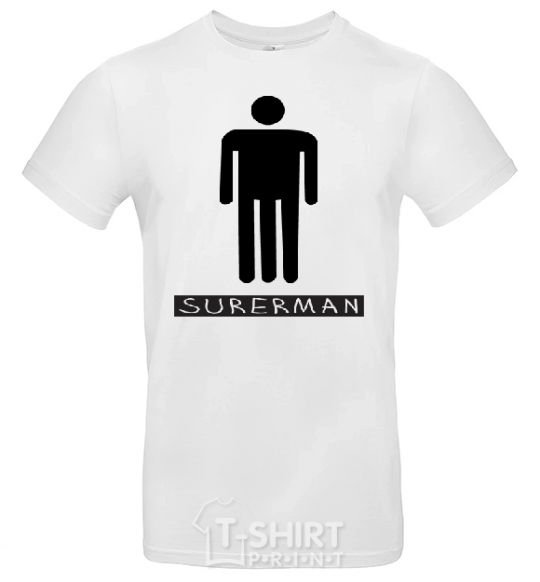 Men's T-Shirt SUPERMAN White фото