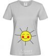 Women's T-shirt LITTLE SUNSHINE grey фото