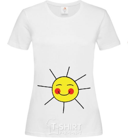 Women's T-shirt LITTLE SUNSHINE White фото