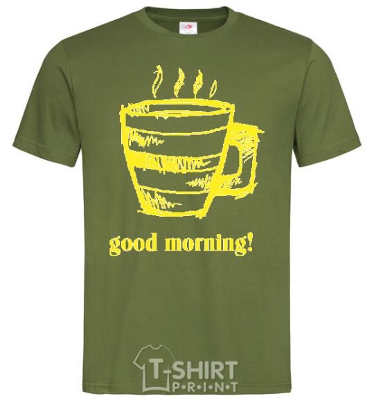 Men's T-Shirt GOOD MORNING! millennial-khaki фото