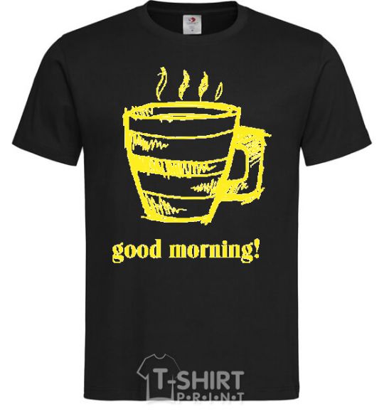 Men's T-Shirt GOOD MORNING! black фото