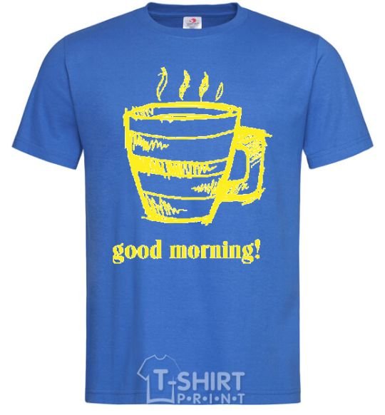 Men's T-Shirt GOOD MORNING! royal-blue фото