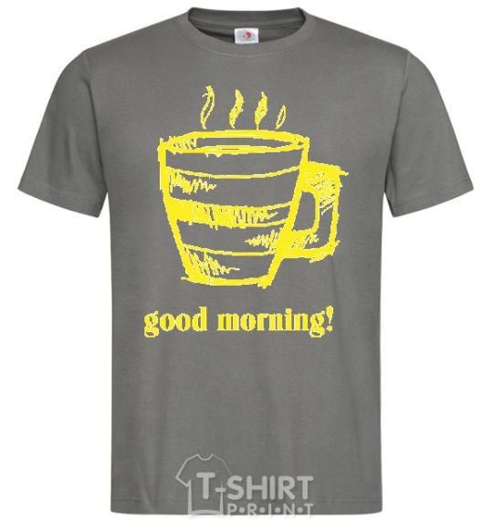 Men's T-Shirt GOOD MORNING! dark-grey фото