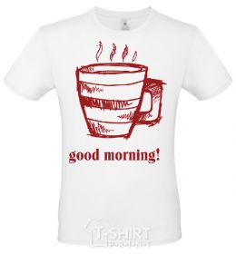 Men's T-Shirt GOOD MORNING! White фото