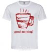 Men's T-Shirt GOOD MORNING! White фото