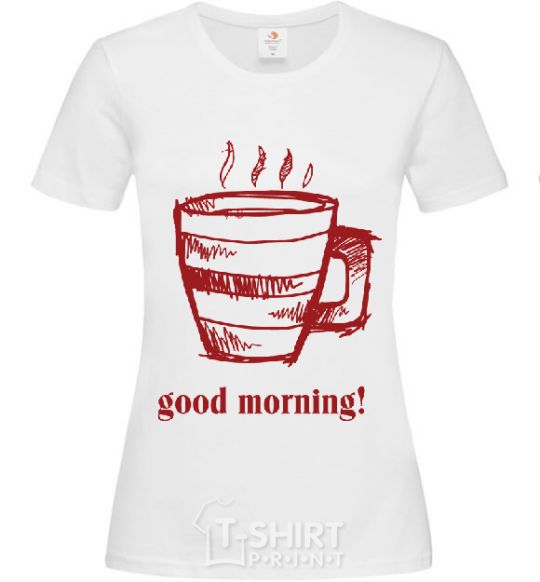Women's T-shirt GOOD MORNING! White фото
