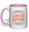Mug with a colored handle LIMITED EDITION light-pink фото