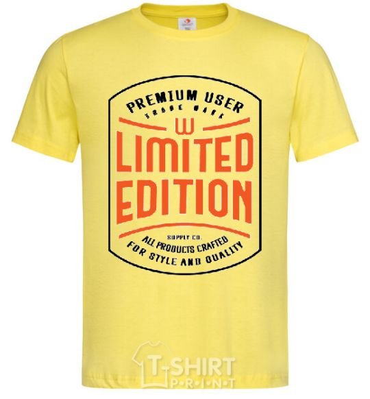 Мужская футболка LIMITED EDITION Лимонный фото