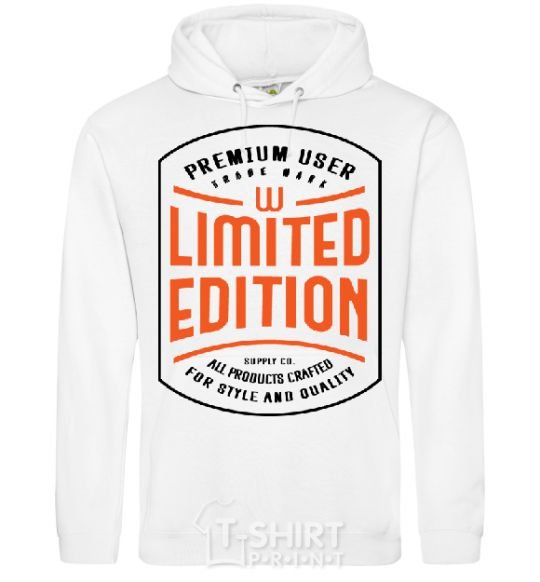 Men`s hoodie LIMITED EDITION White фото